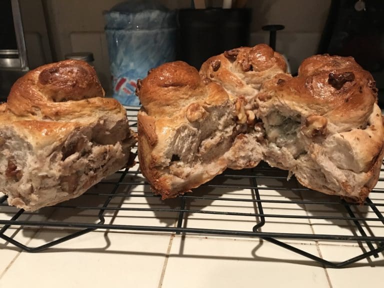 Bleu Cheese and Walnut filled Loaf