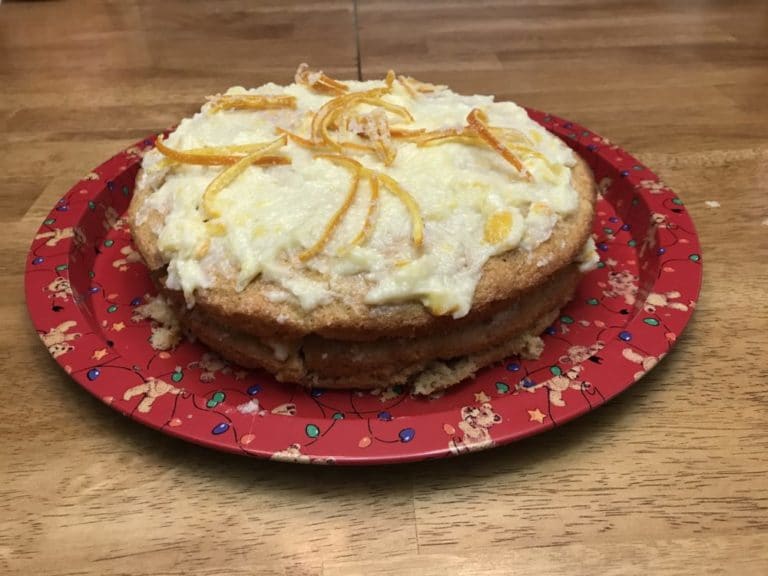 Spiced Orange Cake with Orange Mascarpone Icing